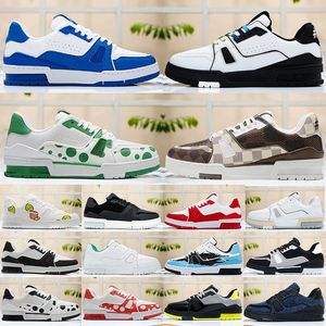 Designer Casual Shoes Mens Womens Platform Low Trainers Black White Blue Navy Orange Red Green Yellow Pink Brown Mens Tennis Fashion Sneakers Outdoor Trainers