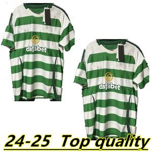 2024 2025 Celts KYOGO Football Shirt Fc 24 25 European Home Away Soccer Jerseys CeLtIC DAIZEN REO McGREGOR 80 84 86 87 88 97 99 Hoops Anniversary Irish Origins Special 88