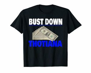 Bust Down Tiana Blueface berühmte Cryp Black T -Shirt für Hip Hop -Fans S6XL Lose Größe T -Shirt7801456