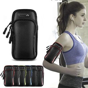 Midjepåsar 6.8 Universal Running Outdoor Sports Waterproof Phone Fall för iPhone 12 11 Arm Band Bag Smausng S21 Gymmbandshållare