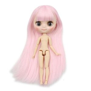 Куклы DBS Blyth Middie Doll Doil Doint Pink Hair с челкой 18 20 см Той Kawaii Girl