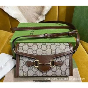 أكياس الكتف المساء 2023 New G Family Box Bag Mini Printed Phone Fenizontal Single Crossbody Baged Women’s Casual