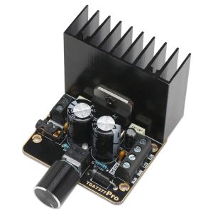 Förstärkare Power Amplifier Board, 30W+30W Dual Channel 2.0 Audio Amplifier Kit Class AB DC 12V Digital Stereo AMP Module TDA7377