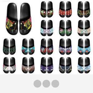 Slippers Polynesian Tribal Pohnpei Totem Tattoo impressa chinelos de verão para homens Moda Moda Esporte ao ar livre Anti-plataforma Sapatos de praia Flip 240506