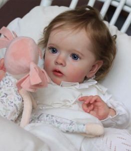 Dolls Nowy 23 -calowy zestaw lalki Reborn Doll Girl Unponed Unfished Missy Limited Edition Reborn Winyl Doll Kit z nazwą na szyi