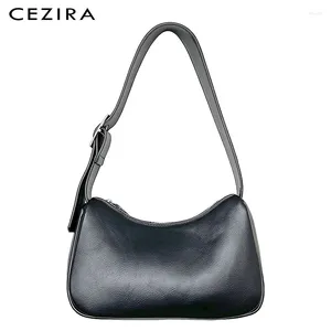 Сумка Cezira Solid Color pu Vegan Кожаные сумки для женщин бренд для женщин проста дизайн плеч для плеча женский случайный маленький кошелек Hobo