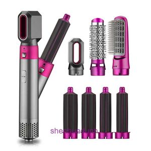 Hairdryer 7-in-1 Heated Comb Automatic Curling Iron Professional Rod Home Hot Air Brush Styling Toolkit 8TM8