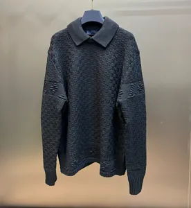 Men's Plus Size Sweaters in autumn / winter acquard knitting machine e Custom jnlarged detail crew neck cotton 74e2f3