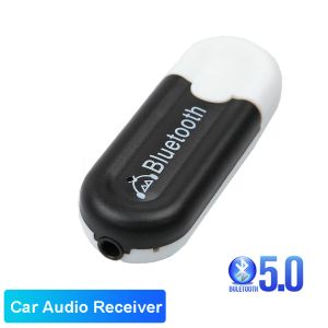 Cooling Bluetooth 5.0 Receiver 3.5mm Stereo Wireless Audio Adapter USB Dongle Wireless Receiver for Car Music AUX Android PC Laptop