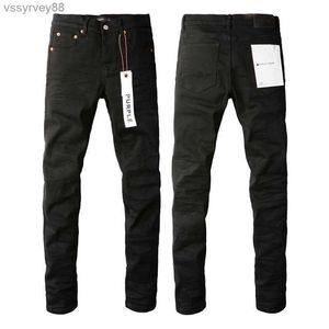 Lila varumärke jeans high street svart veckad basic22q8 gy3q