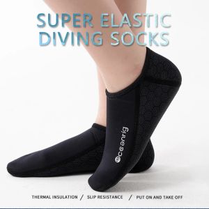Костюмы бесплатные носки для дайвинга Мужчины и женщины 2 мм плавание теплое чистый цвет
