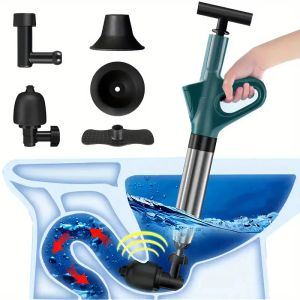 Plungers Toilet Plunger Air Plunger for Toilet Clog Remover Drain Unblocker High Pressure Airdrain Blaster Airblaster Toilet Pipe Plunger