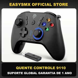 Mice EasySMX 9110 Wireless Gamepad, 2.4G PC Controller Joystick for PC Windows, Computer, Android Smart TV, with 4 Customized Buttons