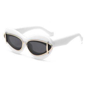 2024 occhiali da sole stilista occhiali da sole per donne in metallo acetato occhiali per gatti a doppia cornice estate all'avanguardia in stile di personalità di alta qualità anti-ultravioletta