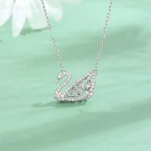 Fashion Womens Diamond Necklace 14K Gold Swan designer necklace Diamond Pendant INS Style Designer Necklace emotional Gift Jewelry for Women to Express Their Love