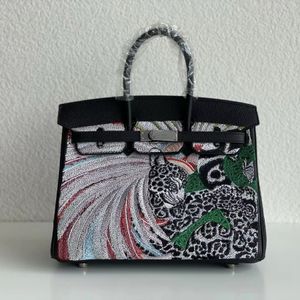 12A зеркальное качество роскошные классические дизайнерские сумки Ladies'handbag All Dismande Подличная кожаная сумка 25 см. Большая сумка для плеча с большой емкостью.