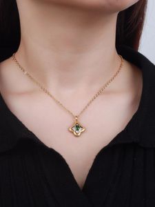 Collane a sospensione collana da donna S925 gemme naturali oro gioielli di lusso eleganti regali per la festa della mamma.