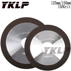 Bitler 125mm/150mm elmas siyah kum taşlama tekerleği Tungsten çelik freze aracı karbür metal için Tungsten için Taşlama Tekerleği 150grit