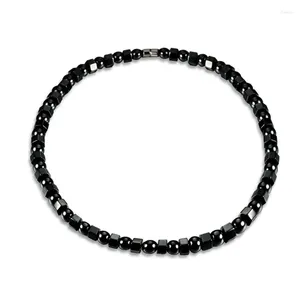 Chains Exquisite Black Hematite Necklace Healing Therapy Jewelry Gift Pain Relief For Neck Shoulder