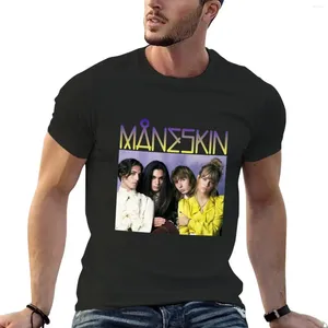Men's Polos Maneskin T-Shirt Blanks Oversized Mens Vintage T Shirts