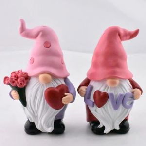 Candles Valentine Silicone Gnome Mold Cute Aromatherapy Candle Mold Epoxy Dwarf Plaster Mold for Diy Soap Present Candle Making Dropship