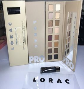 Lorac Pro Palette 3 Shimmer 16カラーマットアイシャドウパレットミニ舞台裏のアイプライマー6503104