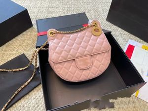 Chanei 7A Fashion Luxus Design Damenkette Unterarmtasche mit weichem und klebrigen Handmond -Form Diamond Flip Bag Freizeit und vielseitig
