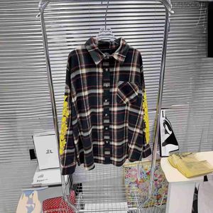 Trend Luxury Original Ch Brand Shirts Coats for Women Men New Plaid Shirt Womens Fashion Versatile Loose Plaid Shirt