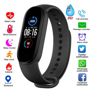 Watches New M5 Band 5 Smart Band Sport Pedometer My M5 Band Fitness Bracelet Heart Rate Blood Pressure pk mi Band 5 Smartband Android