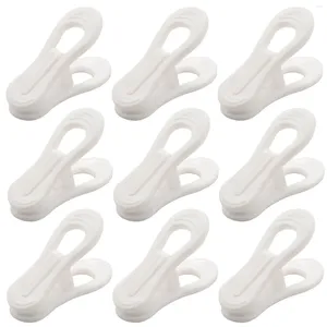 Caschetti per gioielli 40pcs clip per appendiabiti in plastica bianca per l'uso con abiti sottili per lavare le dita del lavanderia pioli