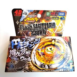 Tomy Beyblade Metal Battle Fusion Top BB126 FLASH SAGITTARIO 230WD 4D WITH Light Launcher 240416