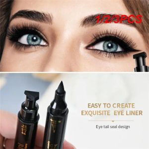 Eyeliner 1/2/3pcs In1 czarny płynny znaczek eyeliner oczu Kobiet makijaż wodoodporny szybki trwałe kosmetyki czarne znaczki pióro eyeliner