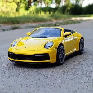Dascast Model Cars Porsche 911 Carrera Alloy Cast Toy Car Model mit Klang und Beleuchtung, die zur Kinderspielzeugkollektion zurückgezogen werden als Geburtstagsgeschenk2405