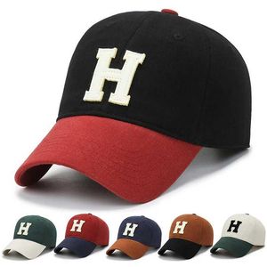 Ball Caps Unisex Fashion Sport Baseball Cs Four Seasons Double Cololock Embroidered Hat Outdoor Sunshade Hip Hop Hats For Men Women J240506