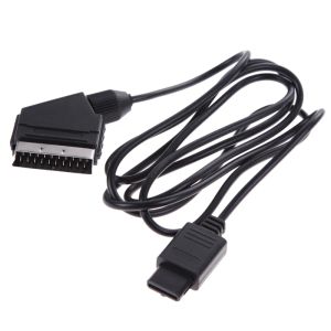 Kablar 1.84m A/V TV Video SCART RGB -kabel Flexibel skärmad Stereo Audio Cord Line Wire för Nintendo SNES GameCube/N64 Gaming Console