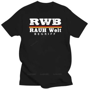 RTS 2024新しいファッション特大コットンスポーツOネックカスタムプリントTシャツクラシックカードイツRWB女性TシャツMan TシャツJ240506