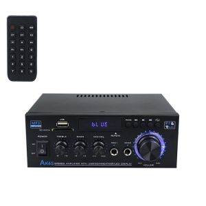 Amplificatori AK45 800W AMPLIFICI DI CASA Digital Audio Bass Audio Audio Power Bluetooth Amplificatore Hifi FM Music Subwoofer Speaker USB Mic Ingresso