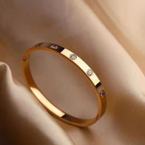Bangle Top Top Designer Wind Bracelet модные украшения браслет розовый золото золотой золотой браслет стальные бриллианты браслеты для мужчин. Женщины 17 1