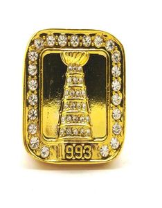 1993 Montreal Championship Ring Pierścień Fan Gift Wysokiej jakości hurtowa wysyłka 6836526