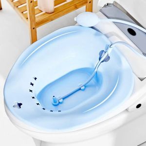 Bathtubs Sitz Bath Flusher Soaking Cleaning Easy to Store Hand Sprayer for Bidet Toilet Bathtub Wash Basin Hemorrhoid Postpartum Care