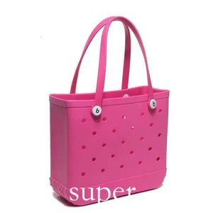 Eva Beach Bag Designer Bogg Bag Organizer PVC Schulter Beach Basketbeutel Tasche Plastikkreuzkörperkupplung Stock Lage Reisetaschen große Kapazität Aufbewahrung Wome 341