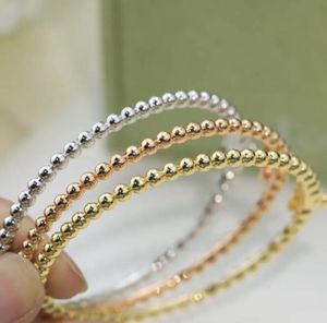 Luxury Brand bracelet Designer woman Charm Three Colors Rose Yellow White Gold Bangles man fashion Jewelry High Quality stainless steel Party Gift With Box