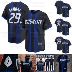 2024 City Connect Jersey 24 Miguel Cabrera Javier Baez Baseball -Trikot Spencer Torkelson Riley Greene Tarik Skubal Jack Flaherty Parker Meadows Akil Baddoo