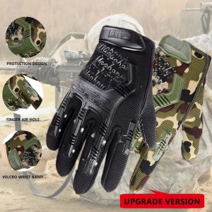 Перчатки тактические военные перчатки человек Airsoft Special Specials Training Fighting Gloves Outdoor Antiskid Gamouflage Gloves