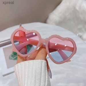 Sunglasses Cute Candy Color Hearts Kids Sunglasses Children Retro Pink Cartoon Sun Glasses Frame Girls Boys Baby Sunglasses UV400 Eyewear WX