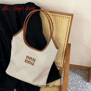 MUI MUI BAG TOTE LIMITED TOTE TOBE BAG COWWICE Lekka torba na zakupy pojedyncze ramię duża pojemność Condyna stała kolorowa torba damska miui torba na płótnie 6355