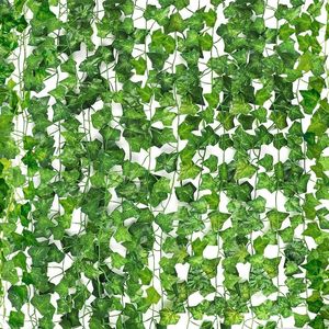 Decorative Flowers 12 Pack 158ft Fake Vines With Leaves Bedroom Artificial Ivy Garland Greenery Garlands Hanging