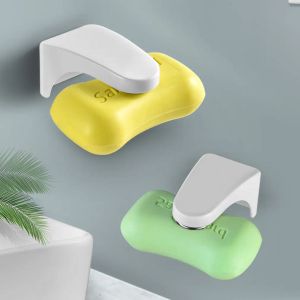 Set Bathroom Magnetic Soap Holder Magic Soap Box Free Perforated Soap Holder Drain Soap Holder Bathroom Toilet Soap Box