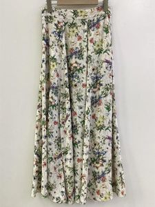 SAIRS MULHERES CARTA FLORAL PRIMA MIDI SAIR VISCOSE VISCOSE CASUAL CAIS CAIZ MEMAN PLEMEAD JUPE COM POGOS PRIMAGEM SMERGANDO 2024