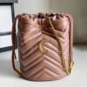 Chanei Mini Luxury Designer Bucket Bag Cross Body Bag Women's Tote Bag Fashion Handväska axelväskor Tether Rope Bucket Crossbody Neono